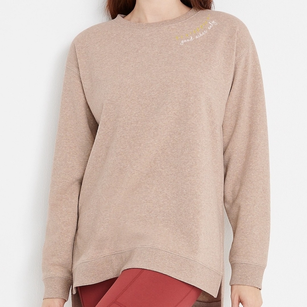 Maurices "Good Vibes Only" Embroidered Women's Sweatshirt